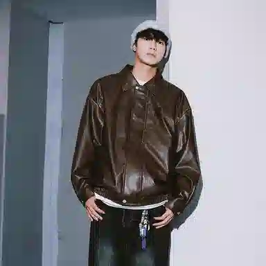 PAL ONGACO PU Leather Jacket