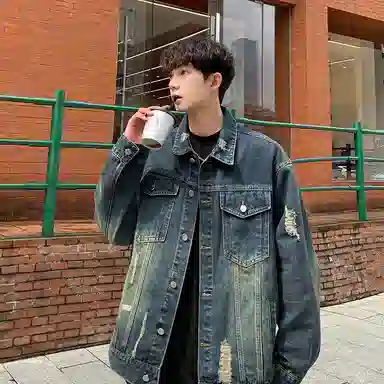 PAL ONGACO Denim Jacket Black