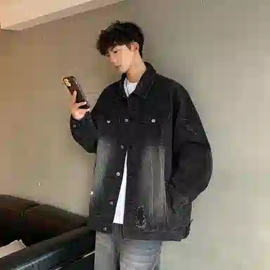 PAL ONGACO Denim Jacket Black