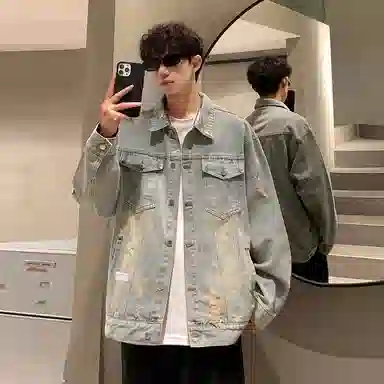 PAL ONGACO Denim Jacket Black