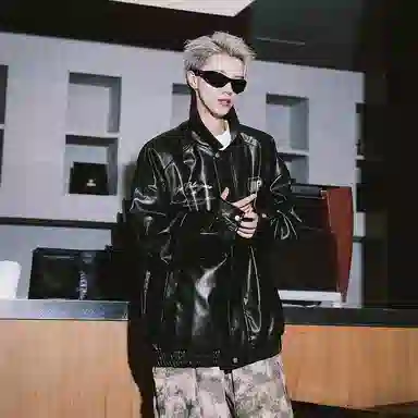 PAL ONGACO PU Leather Jacket