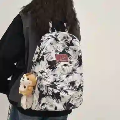 PAIBLOKS Nylon Backpack Grey