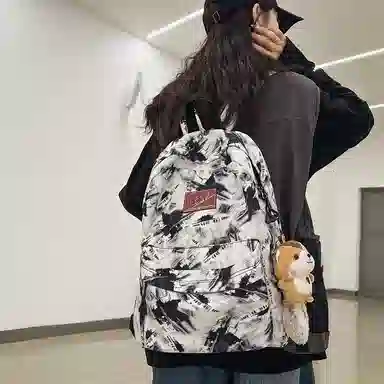 PAIBLOKS Nylon Backpack Grey