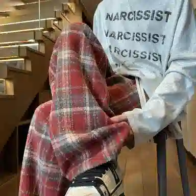 D&W Classic Christmas Red Plaid Sweatpants