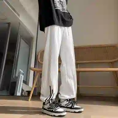 虫小绿 复古重磅学院风多款式设计卫裤休闲裤 男女同款