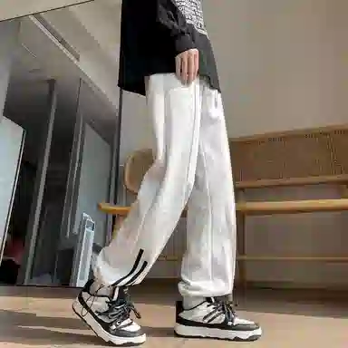 虫小绿 复古重磅学院风多款式设计卫裤休闲裤 男女同款