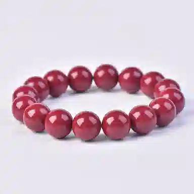 石在行 收藏级高含量复古紫金砂平安转运纳福 国潮新中式 佛珠念珠文玩 素圈圆珠 再造辰砂朱砂 玉石手串 通用