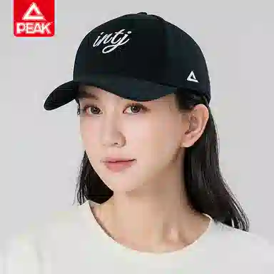 匹克 百搭遮阳显脸小运动休闲 棉 棒球帽 男女同款情侣款 黑色