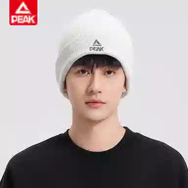 匹克 舒适佩戴百搭宽松大头围纯色宽松针织 腈纶 绒线帽 男女同款情侣款