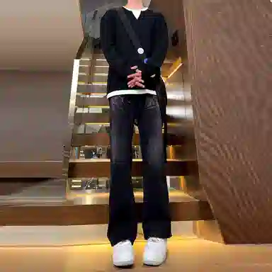 UPXIW Vintage Denim Pants