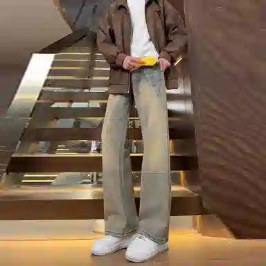 UPXIW Vintage Denim Pants