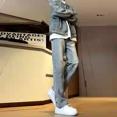 UPXIW Vintage Denim Jeans