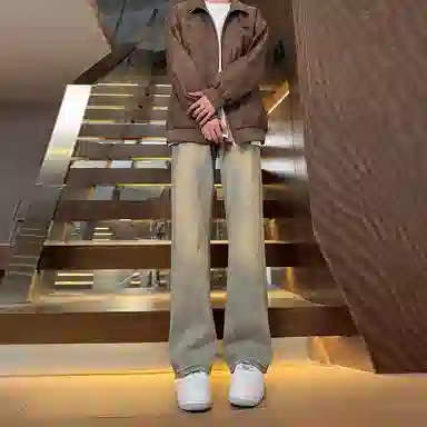 UPXIW Vintage Denim Pants