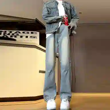 UPXIW Vintage Denim Jeans