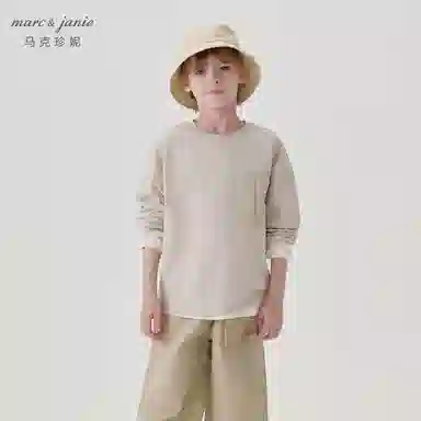 MARC&JANIE Outdoor Pocket Long Sleeve Tee