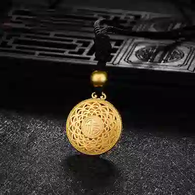 【风生水起】 零界 转动罗盘好运滚滚！ 新中式国潮复古风八宝花盘  一款两用 可挂可戴#好运 合金 挂件 男女同款情侣款