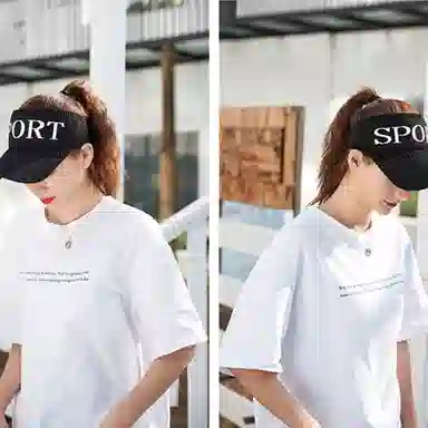 零界 防晒显脸小沙滩海边遮阳户外露营运动透气时尚防紫外线 聚酯纤维 帽子 男女同款情侣款