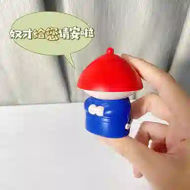 零界 【奴才给您请安了】小太监创意桌面摆件声控语音特效玩具趣味搞怪减压书包挂饰 亚克力 挂件 男女同款情侣款