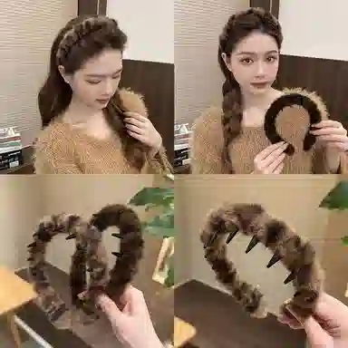零界 经典百搭 毛绒 发箍 女款