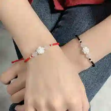 【好运莲莲】 零界 新中式国风轻奢高级感转运本命年开运手工编绳手绳事事如意 琉璃 手链 男女同款情侣款