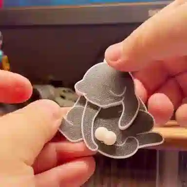 【可爱捣蛋猫】 零界 卡通萌趣搞怪创意手机绳钥匙包包猫咪挂饰 行李箱 塑料 挂件 男女同款情侣款