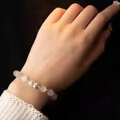 零界 新中式招财貔貅吞金兽 小众国风百搭平安转运珠 织物手绳 琉璃 手链 男女同款情侣款