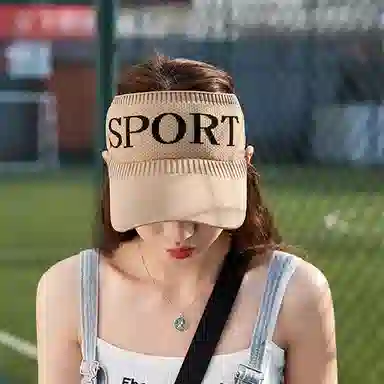 零界 防晒显脸小沙滩海边遮阳户外露营运动透气时尚防紫外线 聚酯纤维 帽子 男女同款情侣款