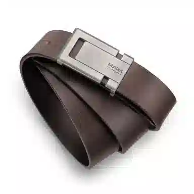 FAIRWHALE Classic Leather Belt Brown 3.4CM