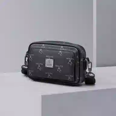 FAIRWHALE Classic Monogram Crossbody Bag Black