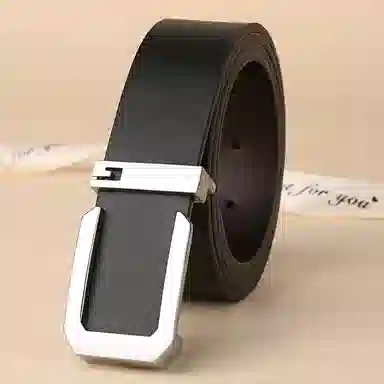 帝企鹅 平滑扣休闲 牛皮 皮带 男款