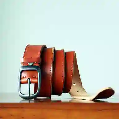 帝企鹅 手工  针扣头层 皮带 男款