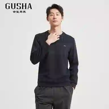 古鲨 潮流精品简约经典基础款卫衣 男款