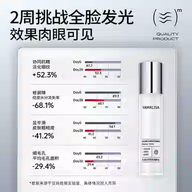 亚玛莉莎 光果甘草烟酰胺水乳护肤套装 抗糖控油收缩毛孔淡化细纹淡斑淡痘印淡纹清爽祛粉刺维稳舒缓补水滋润型 改善熬夜脸暗沉 去黄提亮