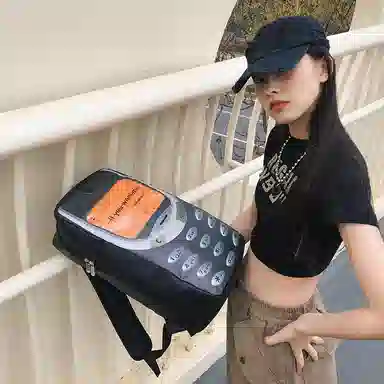 KINMAC Backpack White/Black