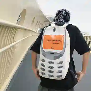 KINMAC Backpack White/Black