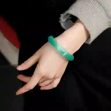 静范 紫罗兰复古贵妃招财国潮古风汉服旗袍冷淡风温婉水润显白素雅气质优雅 琉璃 玉石手镯 女款