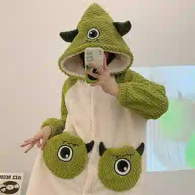 欧诗帛 加厚保暖舒适家居睡衣套装 女款 图片色