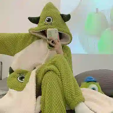 欧诗帛 加厚保暖舒适家居睡衣套装 女款 图片色