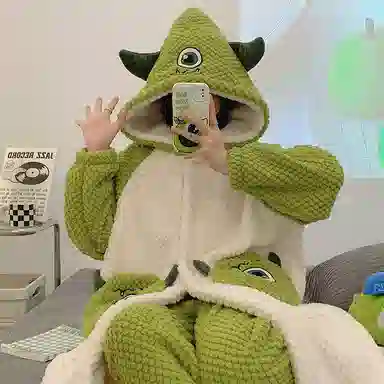 欧诗帛 加厚保暖舒适家居睡衣套装 女款 图片色