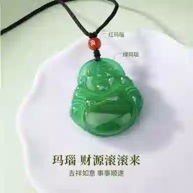 金六福吉祥 新中式笑口弥勒佛 福气满满招财吸金心想事成 精致显白高级感转运必备#好运 玛瑙 项链 男女同款情侣款