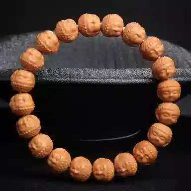 木盛缘 宝宝佛 佛珠单圈念珠文玩 猴头核桃 手串 男女同款情侣款
