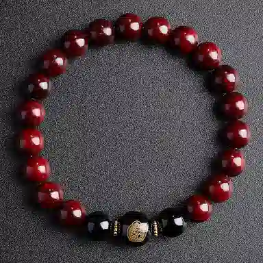 木盛缘 本命年转运十二生肖八大守护神招财纳福财源滚滚诸事顺遂有钱花 小叶紫檀 手串 男女同款情侣款