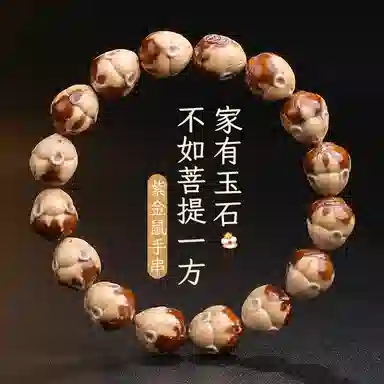 木盛缘 【招财鼠 鼠你有钱】#好运 紫金鼠 手串 男女同款情侣款