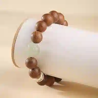 木盛缘 暴富貔貅搭配吉祥如意#好运 金丝檀木 手串 男女同款情侣款