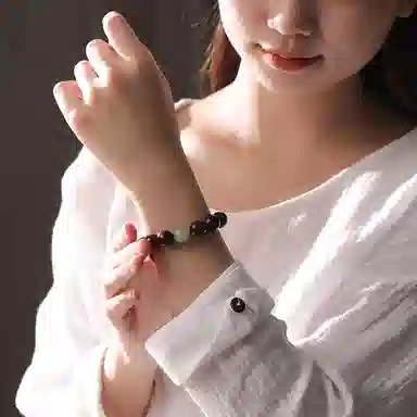 木盛缘 高油高密佛珠圆珠 小叶紫檀 手串 男女同款情侣款