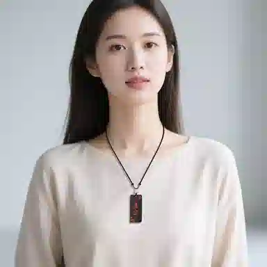 木盛缘 【平安无事发财暴富】新中式轻奢浪漫小众设计款财源滚滚诸事顺遂平安喜乐 白玉菩提 项链 男女同款情侣款