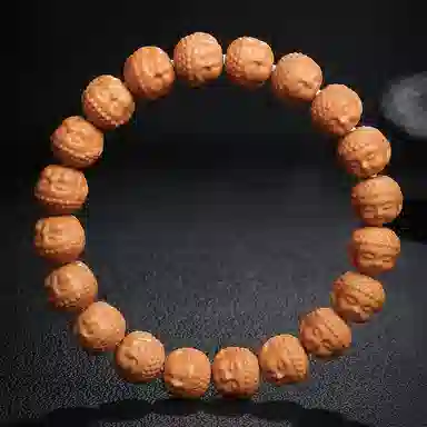 木盛缘 宝宝佛 佛珠单圈念珠文玩 猴头核桃 手串 男女同款情侣款