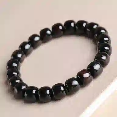 木盛缘 小众个性  高油高密佛珠念珠文玩 黑檀 手串 男女同款情侣款