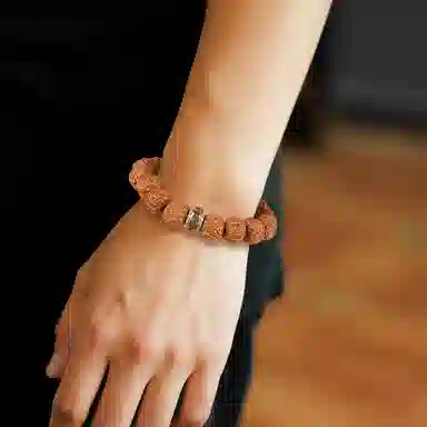 木盛缘 【树王爆肉  护身符】五瓣双龙木饰转运考试考研考公上岸文玩#好运 金刚菩提 手串 男女同款情侣款