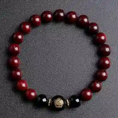 木盛缘 本命年转运十二生肖八大守护神招财纳福财源滚滚诸事顺遂有钱花 小叶紫檀 手串 男女同款情侣款